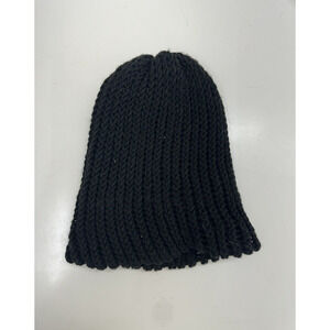 Unbranded Black Knit Beanie Winter Hat
